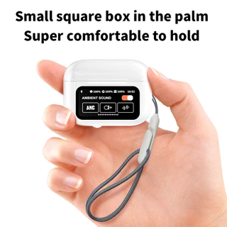 2024 Novo A9 Pro Touch Screen ANC Fones De Ouvido Bluetooth Suporta Múltiplos Idiomas 5.4