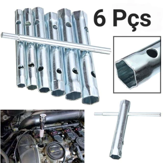 Kit Jogo De Chave De Vela 6 Peças De 8 A 17mm Em Aço