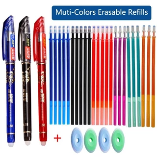 20 unid. Conjunto de caneta esferográfica Gel apagável Conjunto de caneta esferográfica esferográfica 0,5mm Recarga Tinta Multicolor Lavável Cabo Papelaria Escolar Material de Escrita Material de Escrita Material de Escrita Material de Escrita Material de