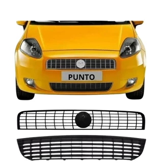 Kit Grade Superior E Inferior Do Para-choque Central Fiat Punto Ano 2007 2008 2009 2010 2011