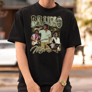 Camiseta Streetwear Básica Bruno Mars Show Pop Brasil Album