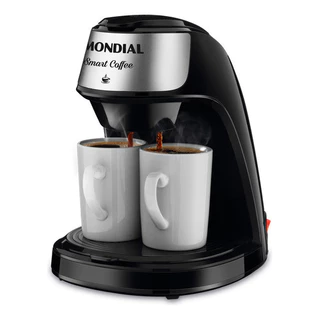 Cafeteira Elétrica C-42-2X-BI Mondial 2 xícaras Smart Coffee