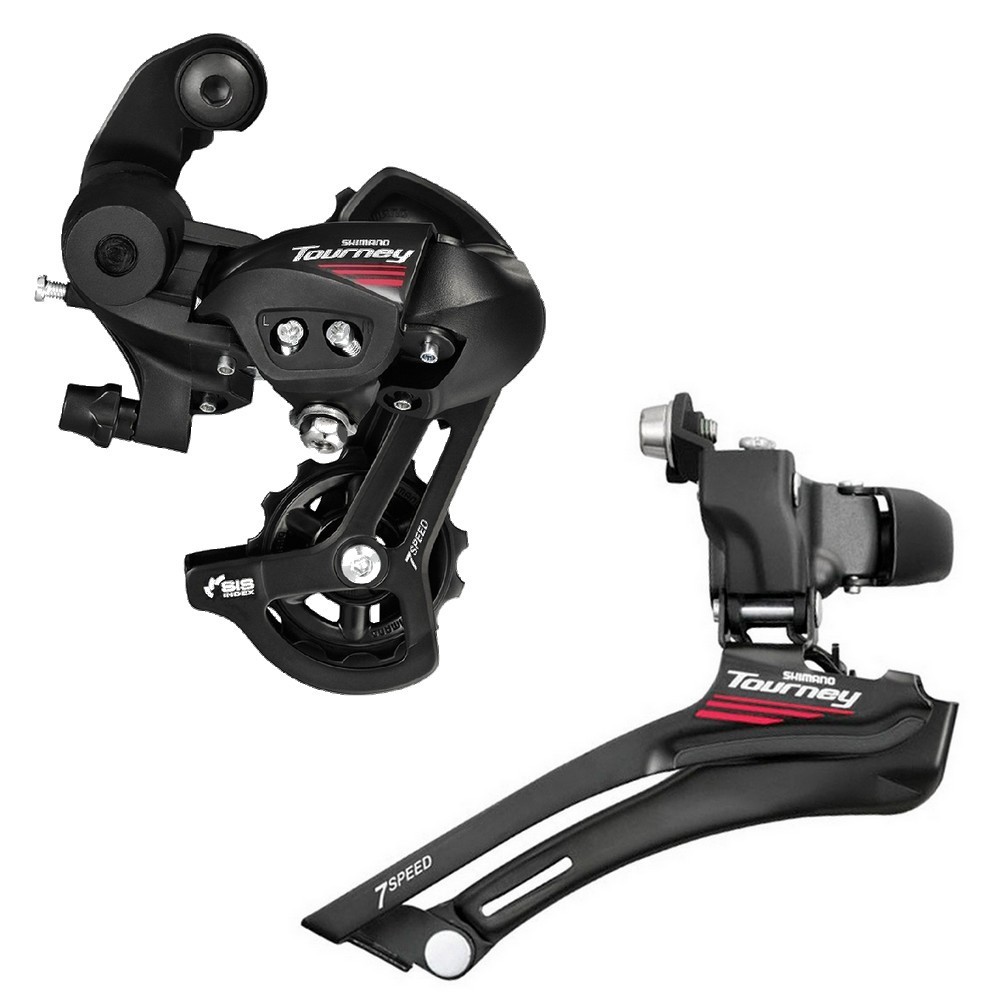 CÂMBIO DIANTEIRO E TRASEIRO SHIMANO TOURNEY A070 RD-A070 + FD-A070 - 2X7V