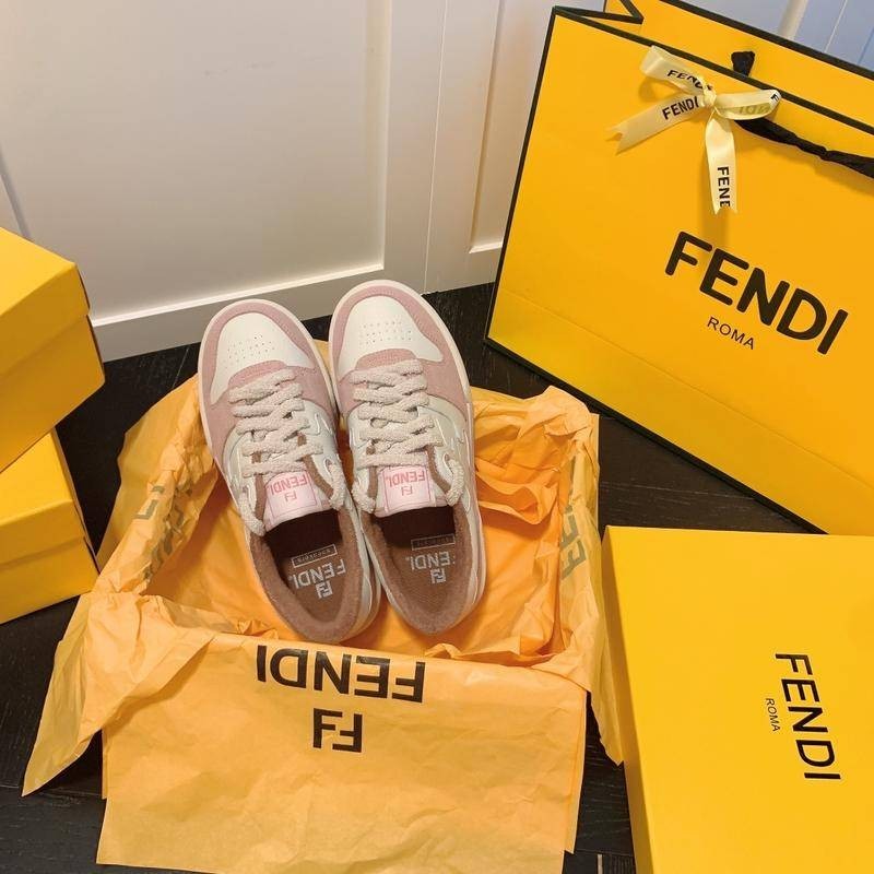 Fendi 2022 Recém-Chegados Emparelhados Com Tênis Esportivos Casuais Rosa