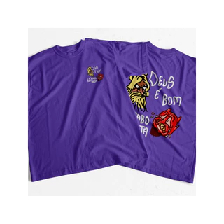 Camiseta Deus e bom e o diabo nao presta Camisa Streetwear Algodão Confortável Estilo Moda Unissex Envio imediato