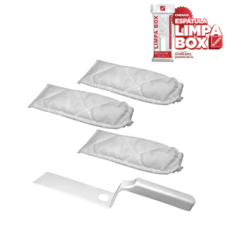 Limpador de Transpasse Espátula + 3 Refil Limpador Box Vidro