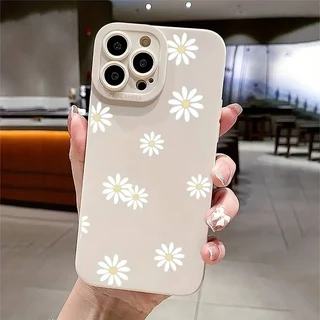 Floral Margarida Gráfica Impressa Para Xiaomi Poco F6 Mi 13T 12T Pro 14 13 12 11 Lite 5G NE X6 C65 X5 F5 X3 Capa Macia De Silicone