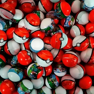 Pokebolas Lacradas Com Pokémons Em Miniaturas Pokémon Aleatório Em Cada Pokebola