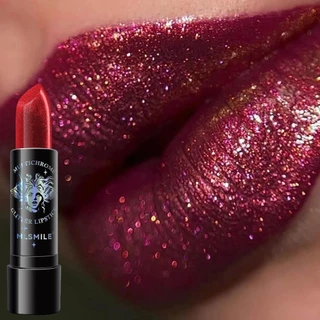 6cores Batom Glitter À Prova D'água Metálico Perolado Diamante Preto Longo Brilho Labial Feminino Maquiagem Cosmética em Oferta na Shopee