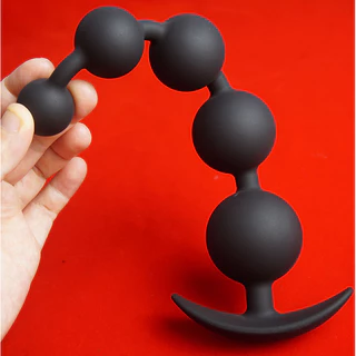 Silicone Longo Anal Contas Dilatador Annals Treinamento Brinquedos Sexuais