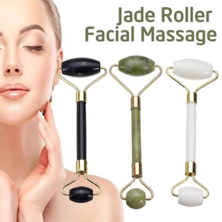 Rolo Massageador Facial de Pedra de Jade Natural – Antirugas/ Reduz Inchaço e Estimula a Circulação - WYL em Oferta na Shopee
