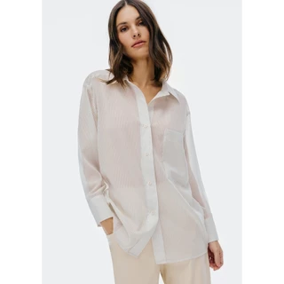 Camisa Feminina Manga Longa Fio Tinto em Oferta na Shopee