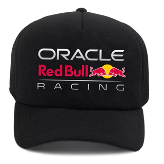 Boné Masculino Red Bull Racing Oracle Original Aba Curva Trucker StreetWear Estilo Casual Adulto
