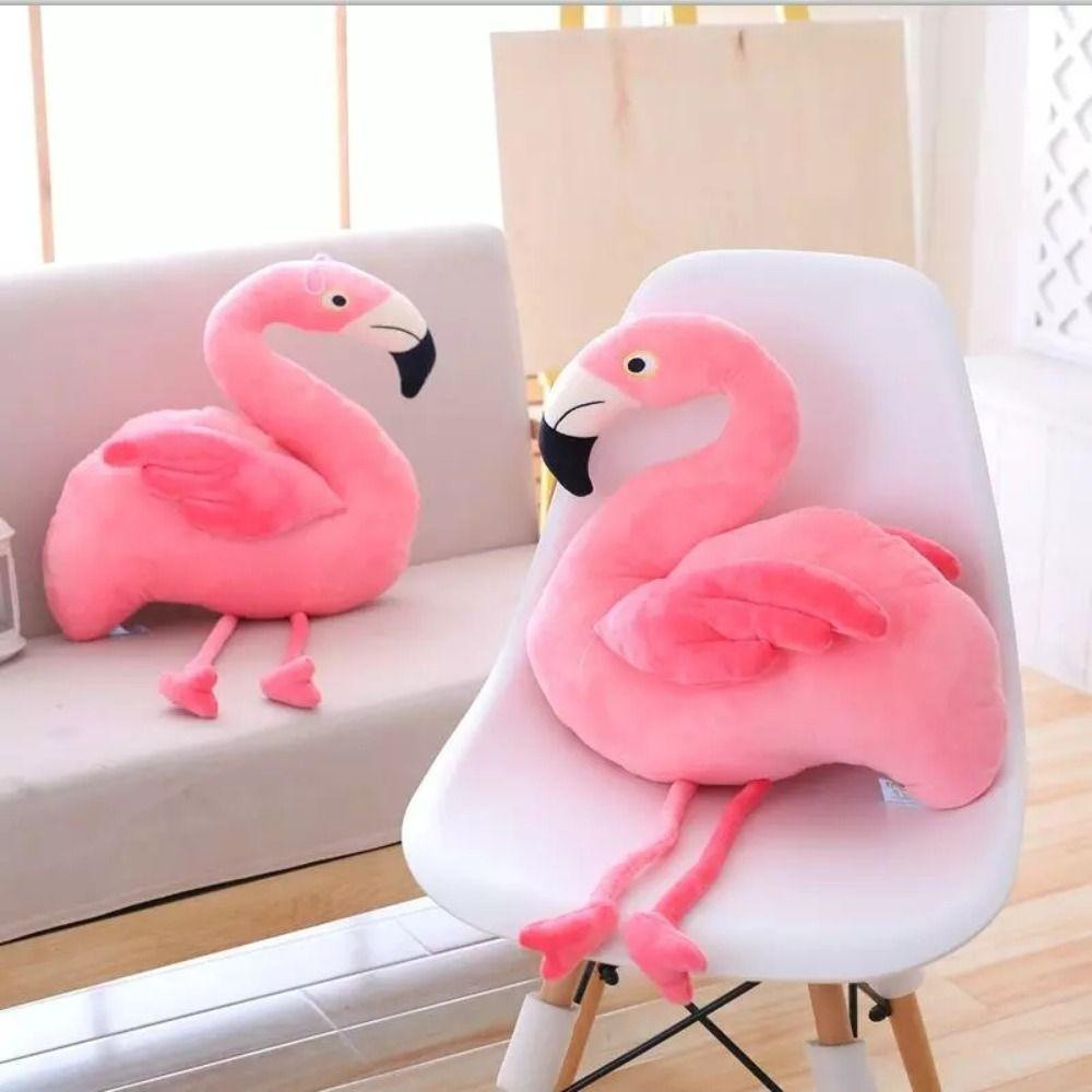 Brinquedo de Pelúcia Flamingo, Brinquedo de Desenho Animado Fofo para Crianças, Decoração de Casa, Macio
