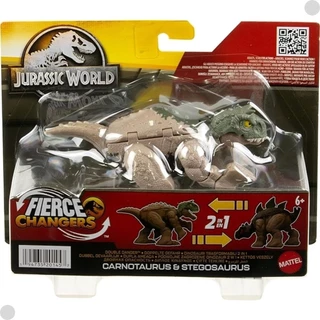 Jurassic World Carnotaurus & Stegosaurus - MATTEL