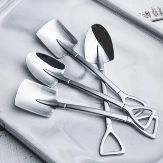 Colher De Pá De Aço Inoxidável Para Sobremesa retro Criativa Comedor De Melancia Gira