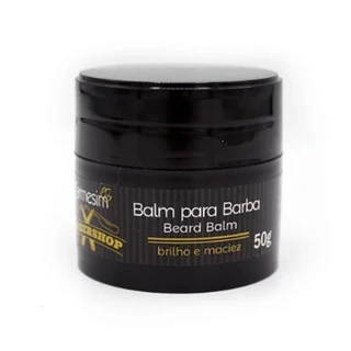 Balm para Barba de 50g com Cera de Abelha - Hidratação Macies e Brilho para sua Barba - Carmesim