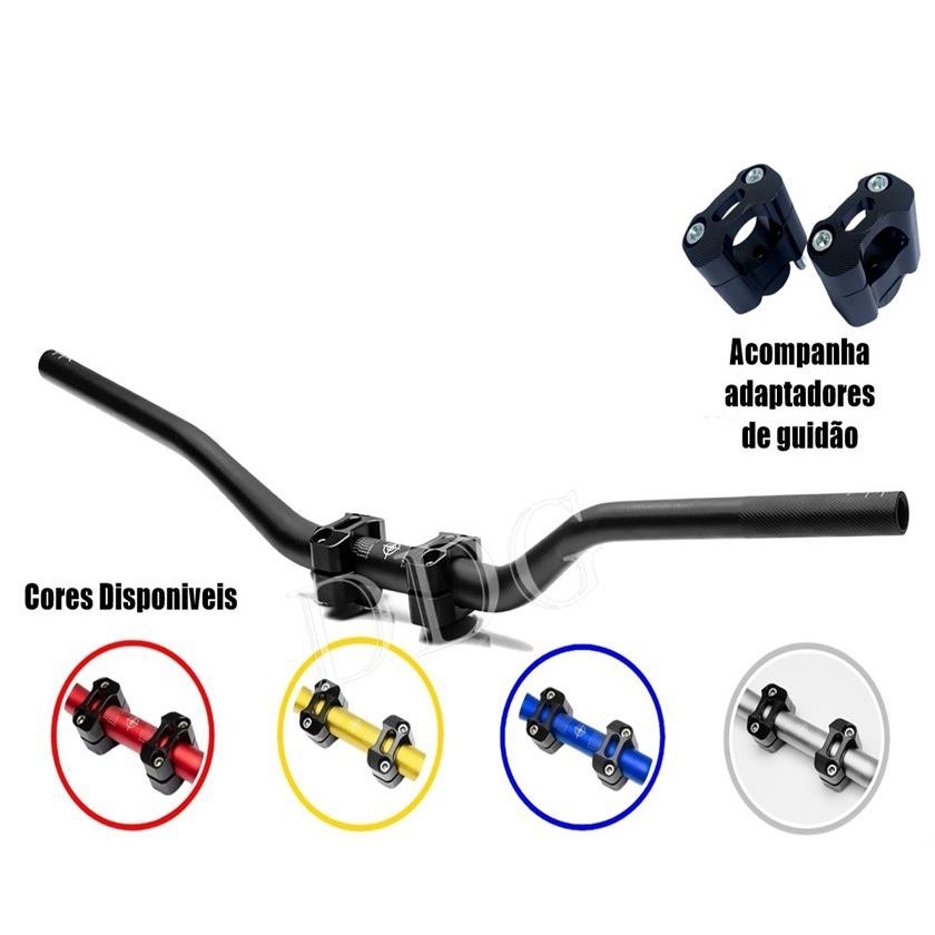Guidao Moto Esportivo + Adaptador Yamaha Fazer Factor Ybr Fz250 LM RACE Original