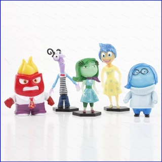 5pcs Inside Out 2 Action Figure Joy Tristeza Raiva Nojeira Medo Modelo Bonecas Brinquedos Para Crianças Coleções De Presentes