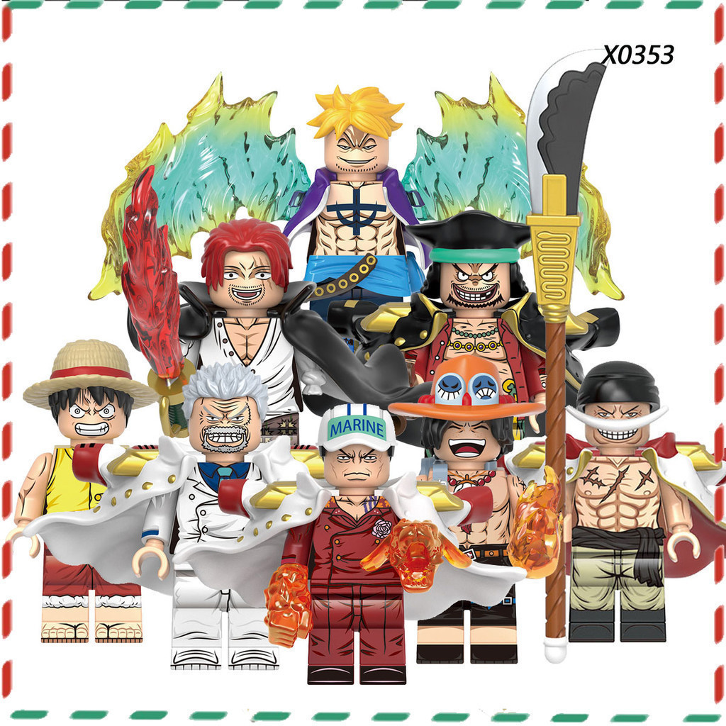 Presentes Para Crianças Brinquedos Anime Luffy Zoro minifigure Modelo De Montagem De Blocos De Construção De