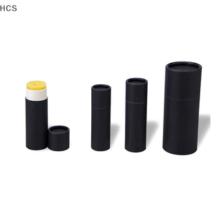 HCS 5Pcs/lot Kraft Paper Push Up Tubes Papelão Biodegradável Embalagem Cilíndrica Cosmética Bálsamo Labial Desodorante Container HC
