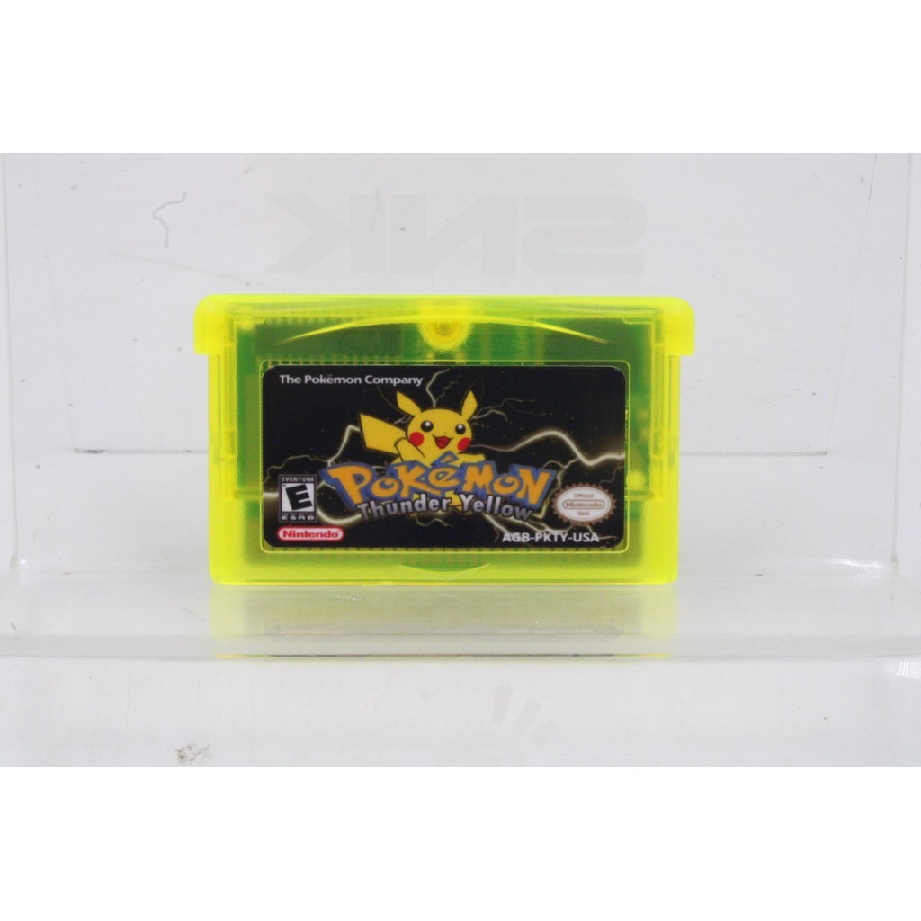 JOGO GBA POKÉMON THUNDER YELLOW (1) Shopee Brasil