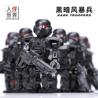 Compatível com Lego Star Wars Dark Storm Soldier Corey Fighting Robot Plástico Star Wars Block Man Toy V8UZ