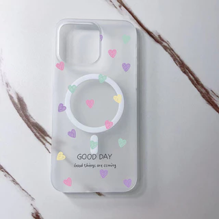 Caixa Traseira Feminina Branca Do Coração Amor Adequada Para Iphone 11promax 11 12promax 12 13 14 15 pro max 14promax 15plus
