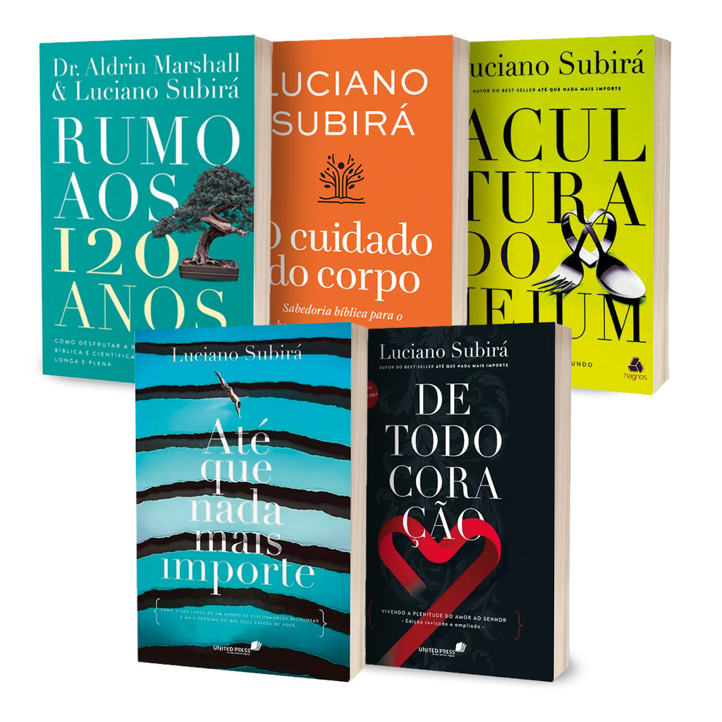 Kit Completo 5 Livros Luciano Subirá | Shopee Brasil