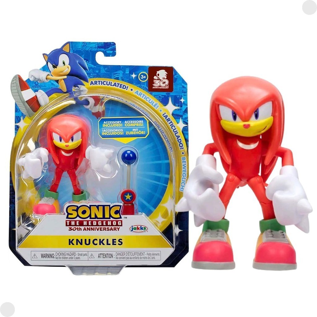 Boneco Knuckles Coleção Sonic The Hedgehog C/ Acessório 04252D - Sunny ...