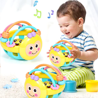 Brinquedo De Bola De Agarrar Mãos De Bebê Educação Precoce Quebra-Cabeça De Mão De Abelha Tocando Sino