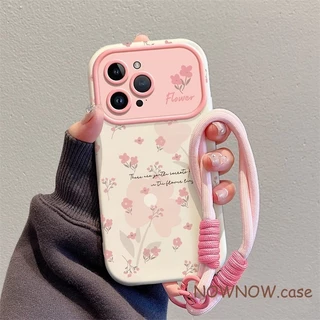 Para iPhone 15 14 13 12 11 Pro MAX X XR XS 7 8 Plus Capa Macia Rosa floral Grande Janela Menina Coração Caso De Telefone
