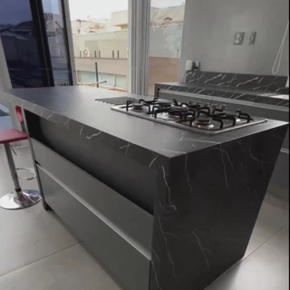 Adesivo Impermeável Pia Cozinha Grigio Mármore Lavável 1,50m