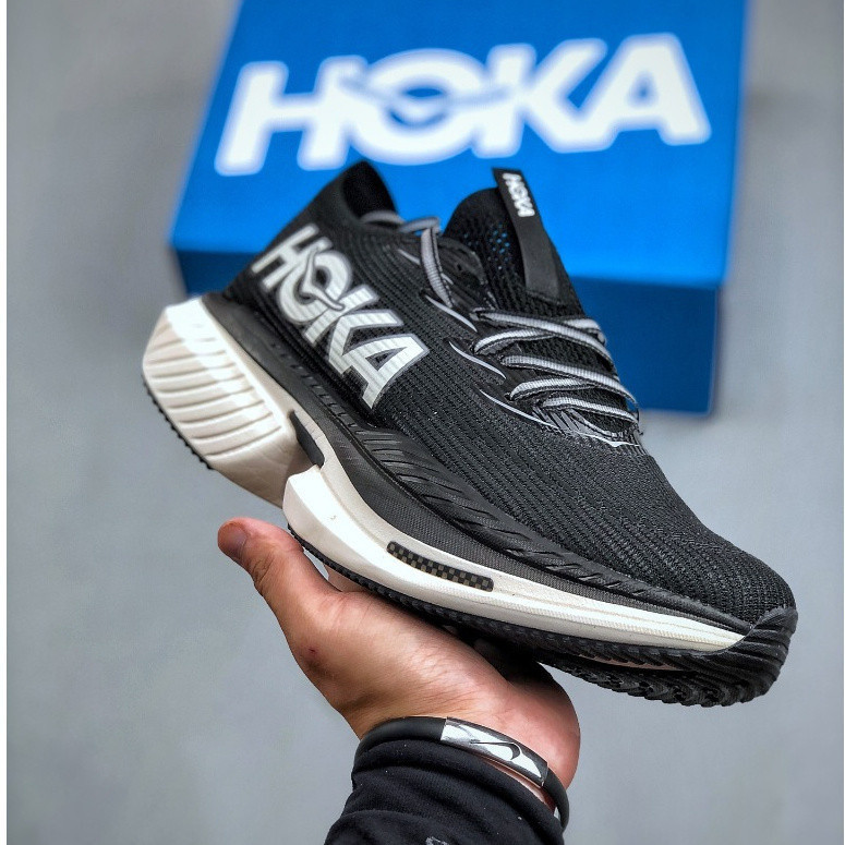 HOKA ONE ONE Cielo X1 Tênis de corrida com absorção de choque, tênis de ...