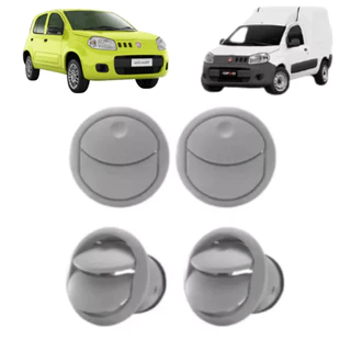 Kit Difusor Ar Novo Uno 2010 A 2014 Fiorino 2013 Cinza em Oferta na Shopee