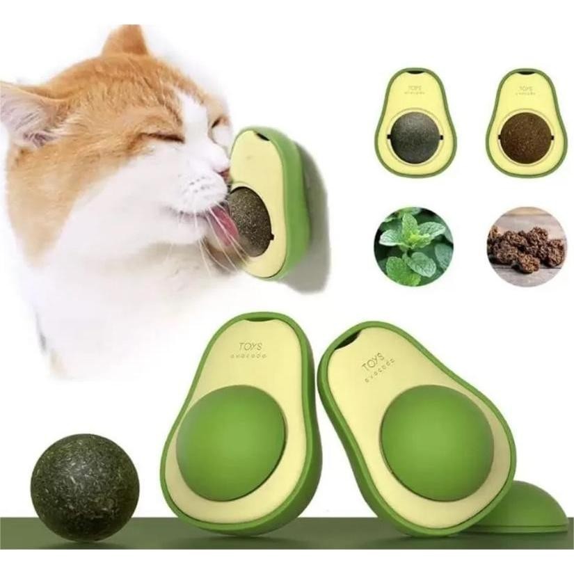 Brinquedo Abacate Interativo com Catnip - Diversão para Gatos | Caprioli - Detalhes