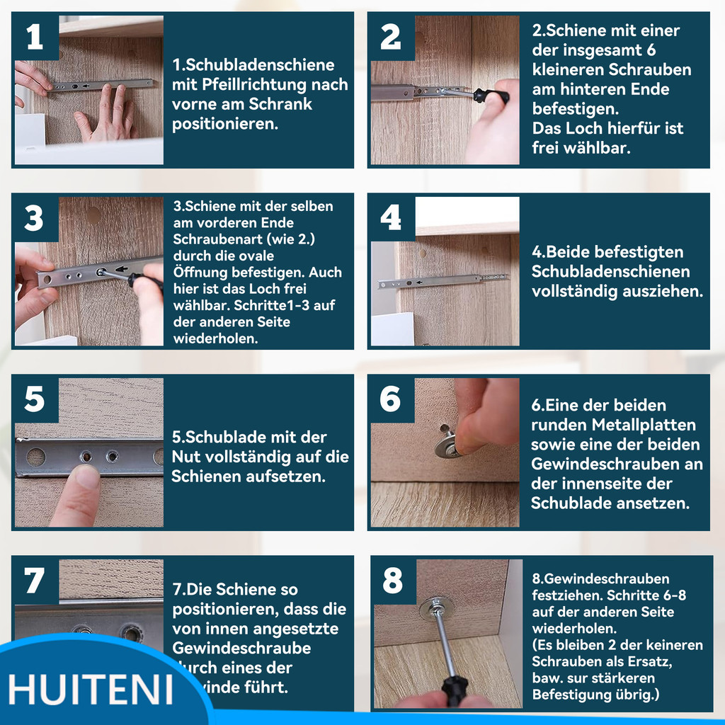 1/2 2pack/lot Gavetas Com Ranhuras De Rolamento De Esferas Duráveis E Versáteis