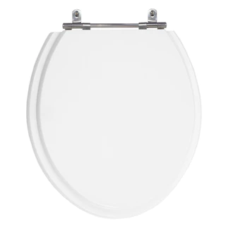 Assento Poliéster Laminado Saveiro Branco Tampa para Vaso Celite