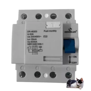 DR INTERRUPTOR DIFR 4P 63A 30MA AC