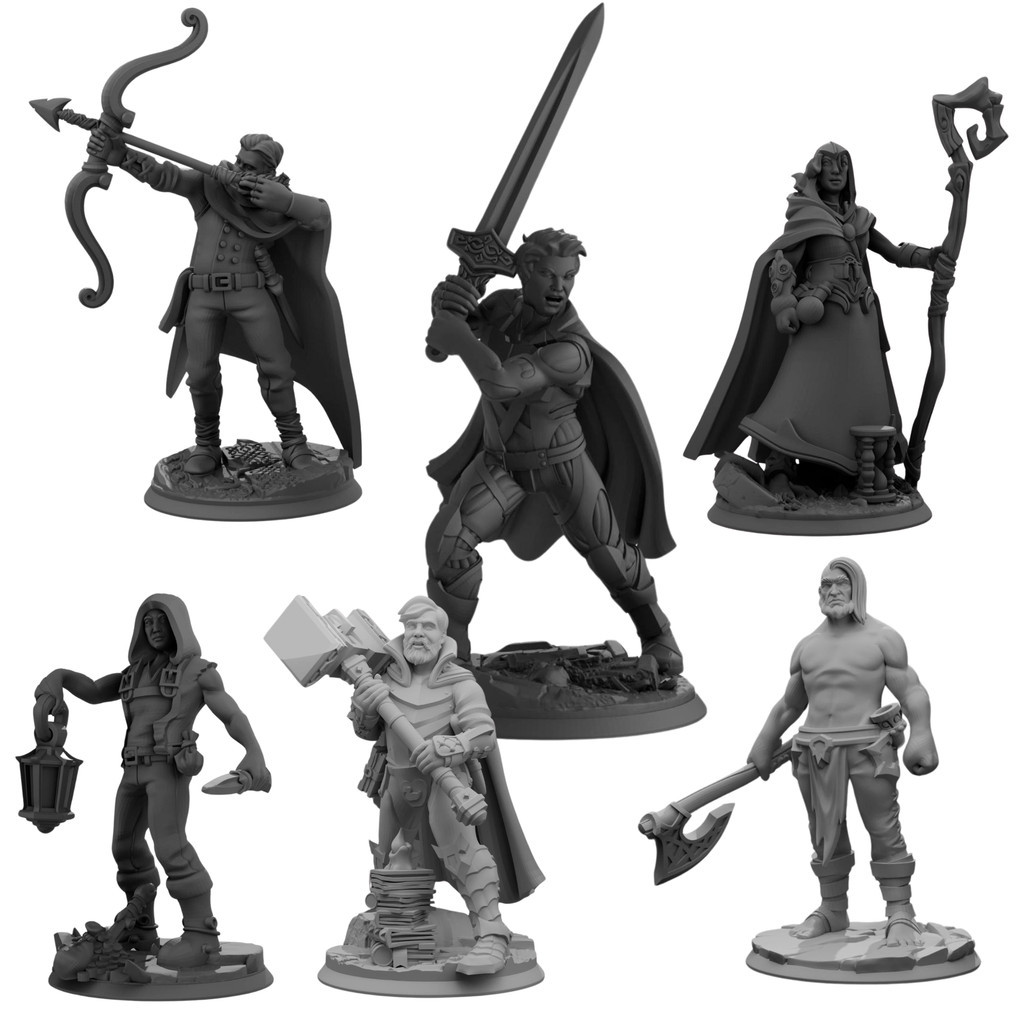 Miniatura Humanos Herois da Lenda Rpg D&D Tabuleiro Pack