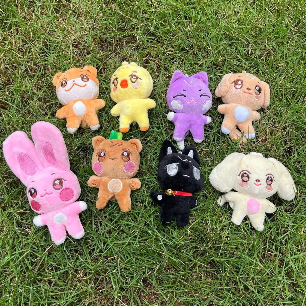 10cm Kpop Idol ATEEZ Boneca De Pelúcia ANITEEZ Chaveiro Recheado