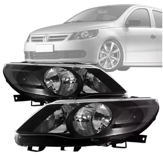 PAR FAROL GOL G5 FOCO DUPLO MASCARA NEGRA 09 2010 2011 2012