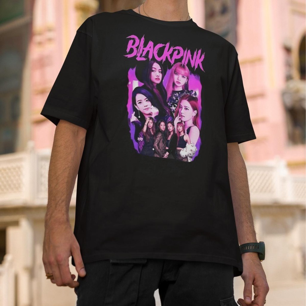 Camiseta Básica Black Pink K-Pop Album Square One Quarteto