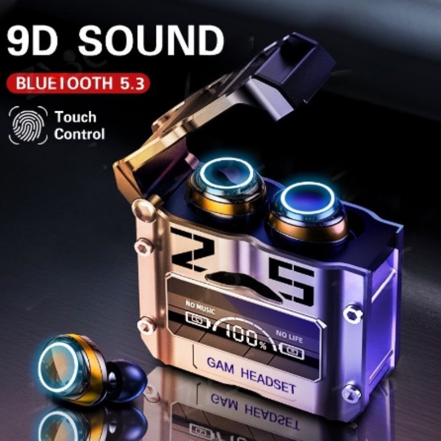 TWS M25 Fone De Ouvido Bluetooth 5.3 Sem Fio À Prova D'água 9D Stereo Sports Earbuds LED Microphone