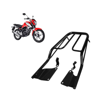 Suporte Bagageiro Em Tubo Titan 160 2016 Ex Pro Tork Original Aço Maciço Preto