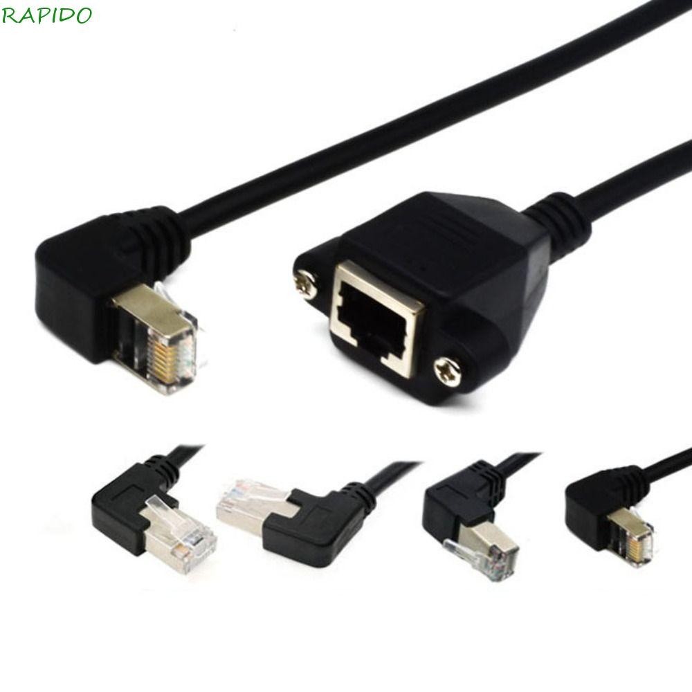 Cabo RAPIDO RJ45 8Pin Macho Para Rede LAN Fêmea Com Orelhas Cem ...