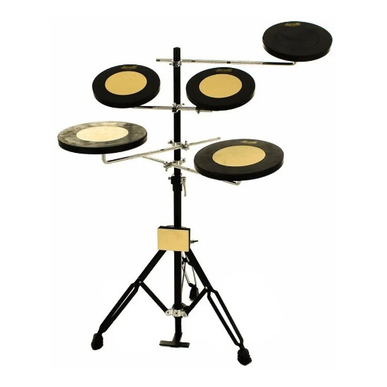 Bateria De Estudo c/ 6 Pads Torelli TBE 01 + Par de Baquetas