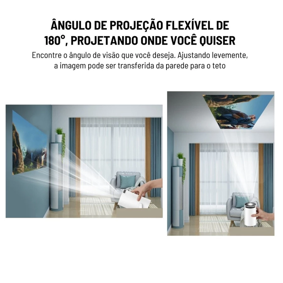Projetor 4K HD 150 Polegadas Celular, Xbox, PS, Pc, Wifi HY300 Pro Magcubic Envio Imediato — foto 2 de 4
