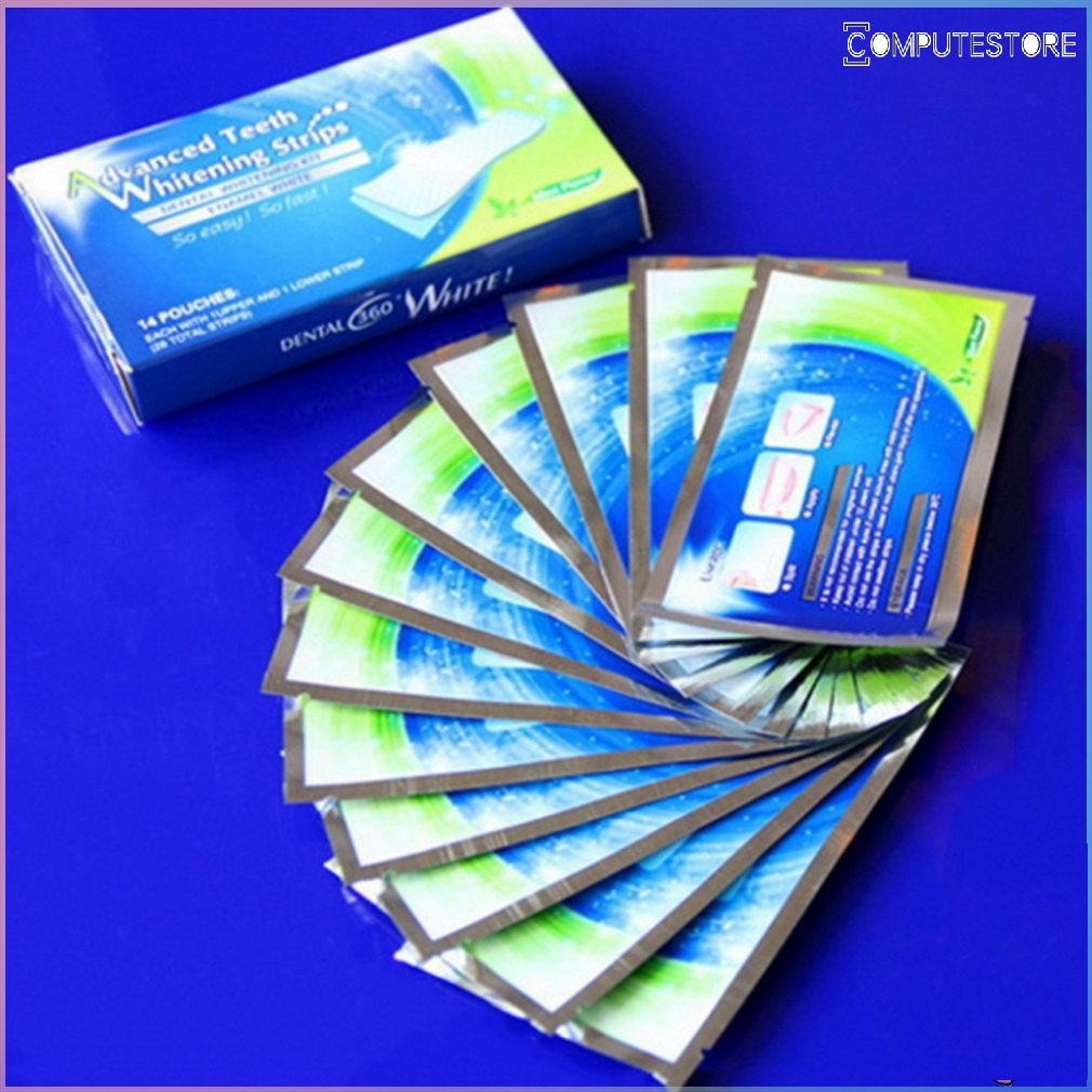 1 Pacote 28 Unid . Tiras Branqueamento Dentário Profissional De Gel Esmalte Seguro