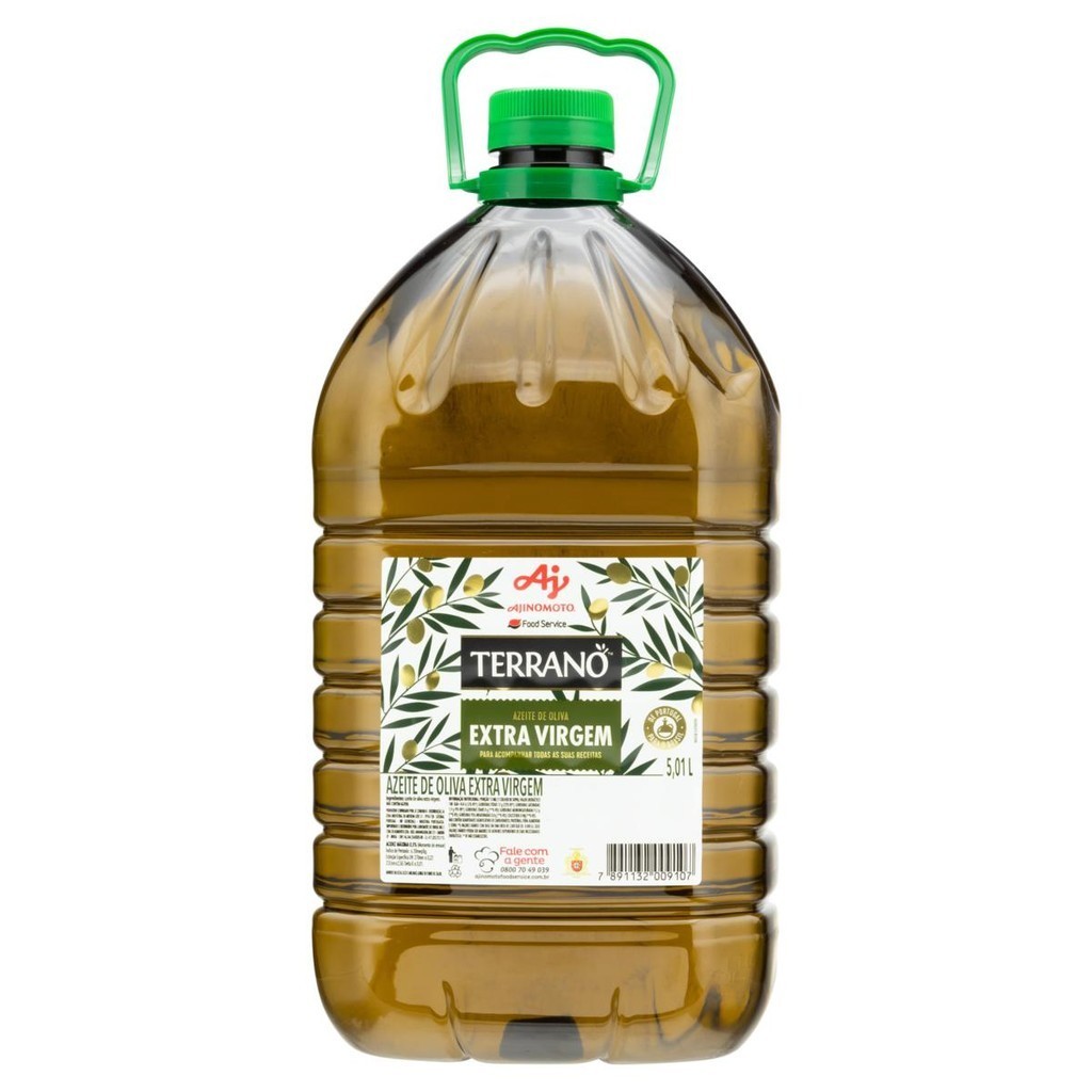 Azeite de Oliva Extra Virgem Terrano Galão 5,01l | 1 unidade | Shopee ...